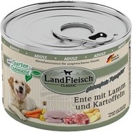 LandFleisch Dog Classic Ente mit Lamm & Kartoffel 195 g