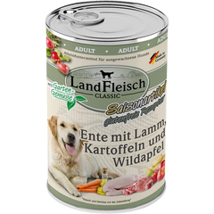 LandFleisch Dog Classic Ente mit Lamm, Kartoffeln & Wildapfel 400 g