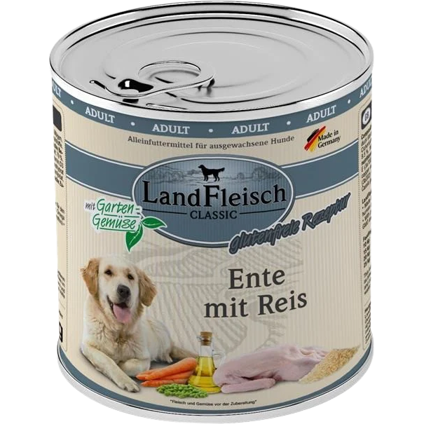 LandFleisch Dog Classic Ente mit Reis 800 g gnstig kaufen