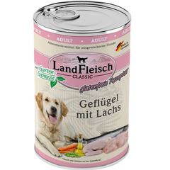 LandFleisch Dog Classic Geflügel mit Lachs 400 g