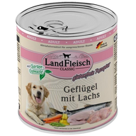 LandFleisch Dog Classic Geflügel mit Lachs 800 g