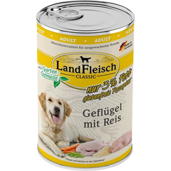 LandFleisch Dog Classic Geflügel mit Reis extra mager 400 g