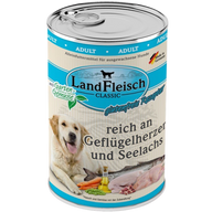 LandFleisch Dog Classic Geflügelherz & Seelachs 400 g