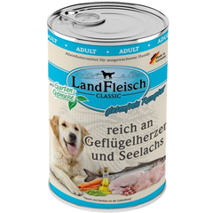 LandFleisch Dog Classic Geflügelherz & Seelachs 400 g