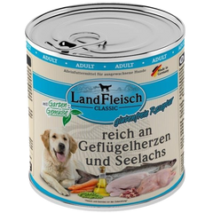 LandFleisch Dog Classic Geflügelherz & Seelachs 800 g