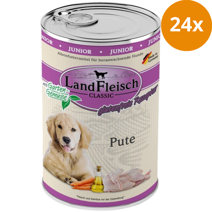 LandFleisch Dog Classic Junior Pute 400 g