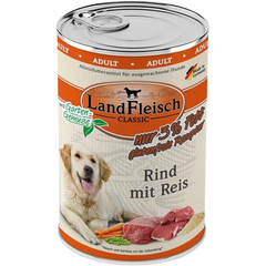 LandFleisch Dog Classic Rind mit Reis 400 g