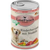 LandFleisch Dog Classic Rinderherz mit Nudeln 400 g
