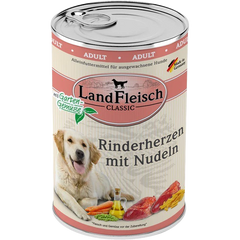 LandFleisch Dog Classic Rinderherz mit Nudeln 400 g