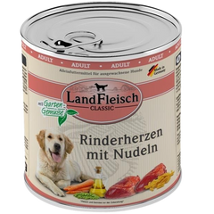 LandFleisch Dog Classic Rinderherz mit Nudeln 800 g