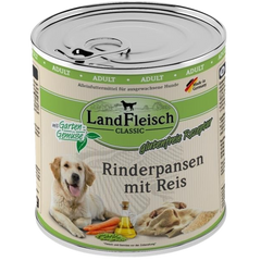 LandFleisch Dog Classic Rinderpansen mit Reis 800 g