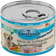 LandFleisch Dog Classic Geflügelherz & Seelachs 195 g
