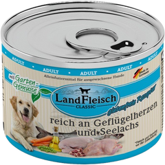 LandFleisch Dog Classic Geflügelherz & Seelachs 195 g