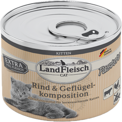 LandFleisch Kitten Pastete Rind & Geflügelkomposition 195 g