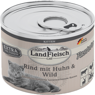 LandFleisch Kitten Pastete Rind, Huhn & Wild 195 g