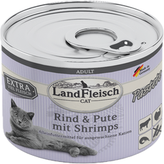 LandFleisch Pastete Rind, Pute & Shrimps 195 g
