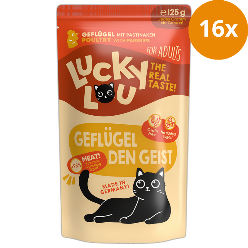 Lucky Lou PB Lifestage Adult Geflügel 125 g