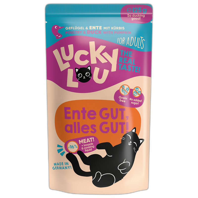 Lucky Lou PB Lifestage Adult Geflügel + Ente 125 g