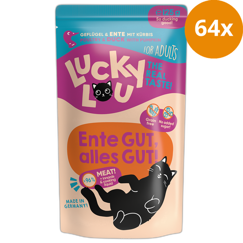 Lucky Lou PB Lifestage Adult Geflügel + Ente 125 g