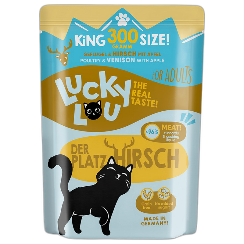 Lucky Lou PB Lifestage Adult Geflügel + Hirsch 300 g