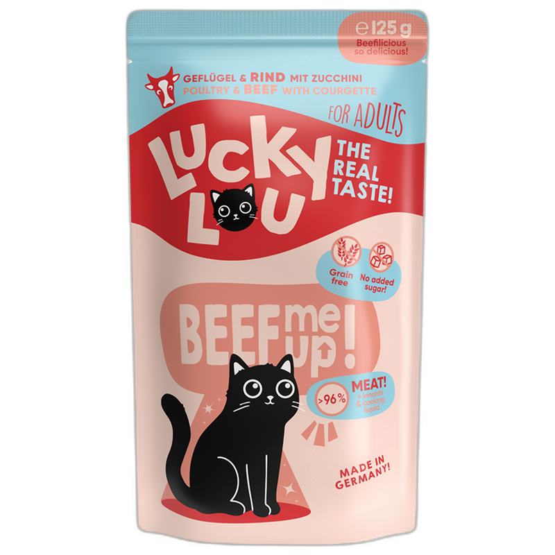 Lucky Lou PB Lifestage Adult Geflügel + Rind 125 g