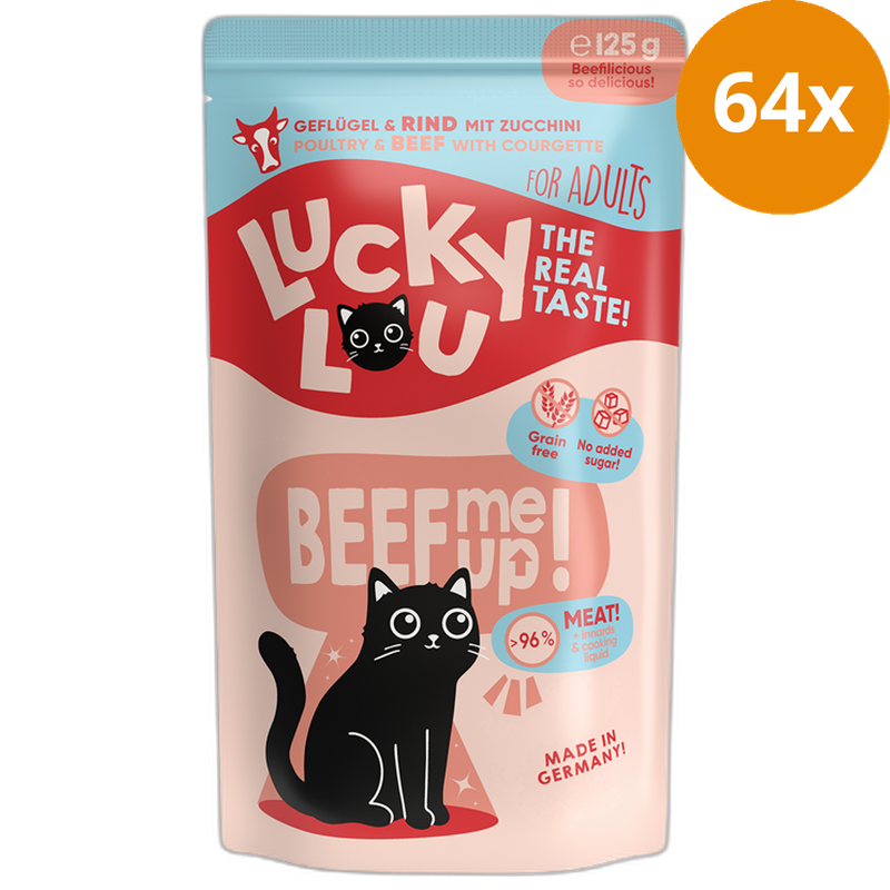 Lucky Lou PB Lifestage Adult Geflügel + Rind 125 g