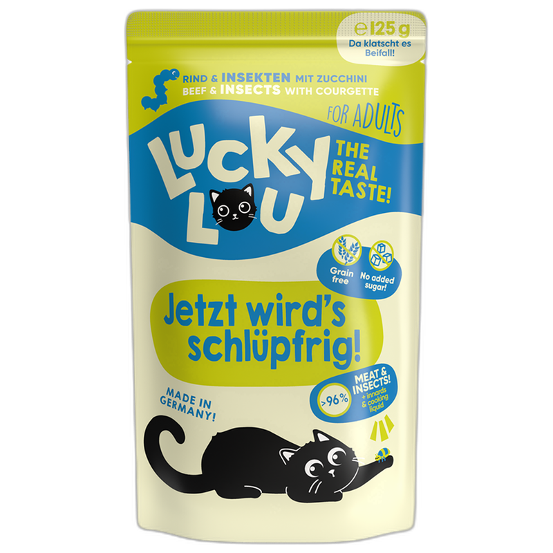 Lucky Lou PB Lifestage Adult Rind + Insekten 125 g