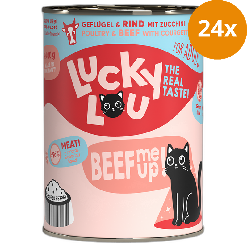 Lucky Lou Dose Lifestage Adult Geflügel + Rind 400 g