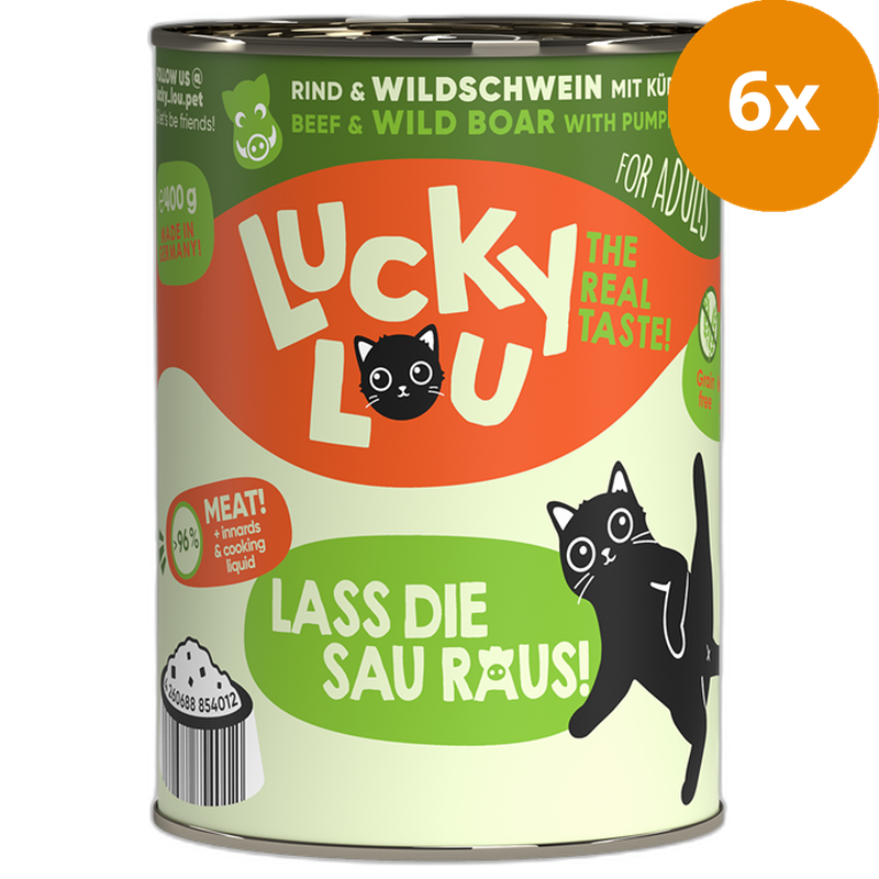 Lucky Lou Dose Lifestage Adult Rind + Wildschwein 400 g