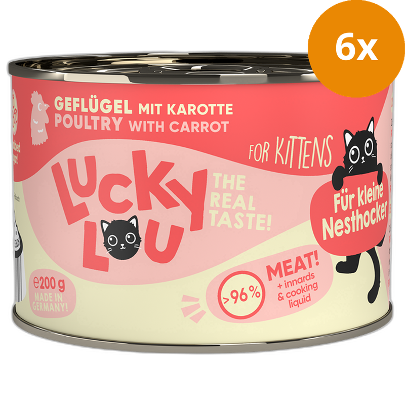 Lucky Lou Dose Lifestage Kitten Geflügel 200 g