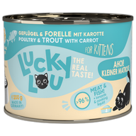 Lucky Lou Dose Lifestage Kitten Geflügel + Forelle 200 g