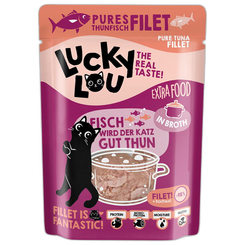Lucky Lou Extra Food Thunfischfilet in Sud 70 g