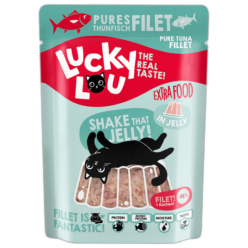 Lucky Lou Extra Food Thunfischfilet in Gelee 70 g