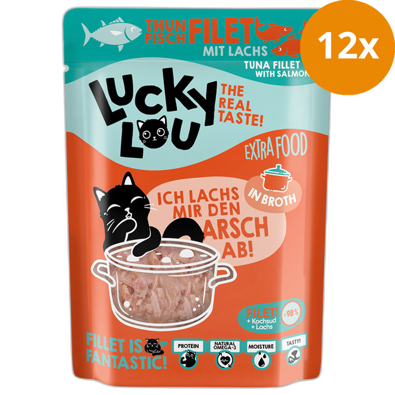Lucky Lou Extra Food Thunfisch & Lachs in Sud 70 g