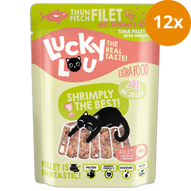 Lucky Lou Extra Food Thunfisch & Shrimps in Gelee 70 g