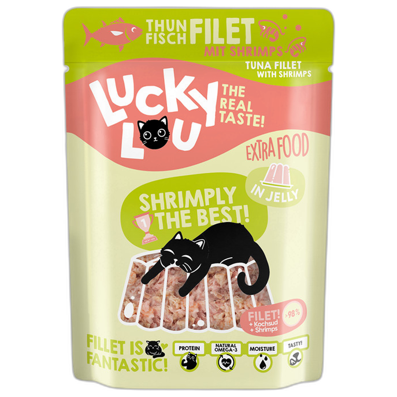 Lucky Lou Extra Food Thunfisch & Shrimps in Gelee 70 g