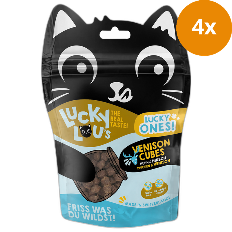 Lucky Lou Lucky Ones Cubes Huhn & Hirsch 80 g