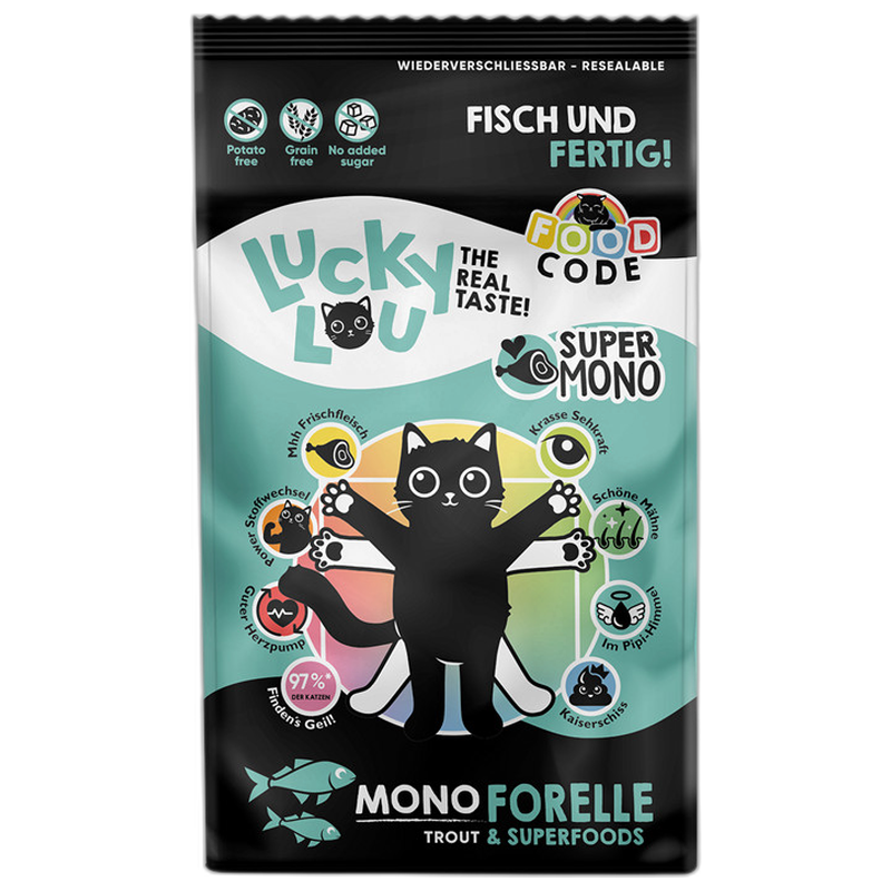 Lucky Lou Food Code Mono Forelle