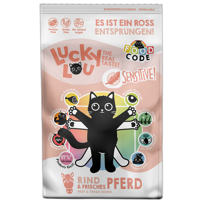 Lucky Lou Food Code Sensitive Adult Rind & Pferd