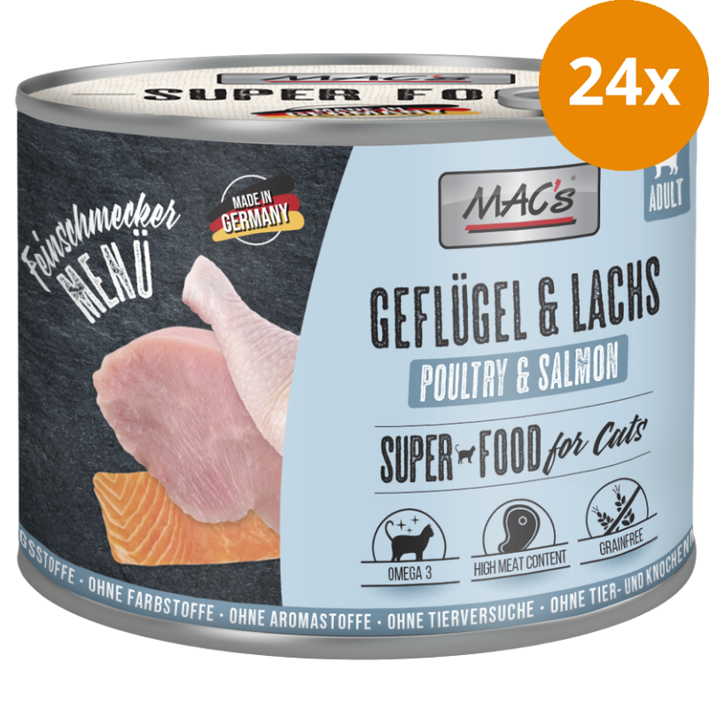 MAC's Cat Feinschmecker Geflügel & Lachs 200 g