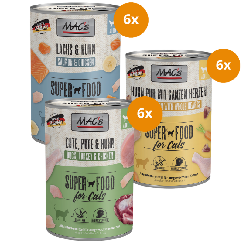 MAC’s Cat Kombipaket 400 g – Geflügel & Lachs Mix