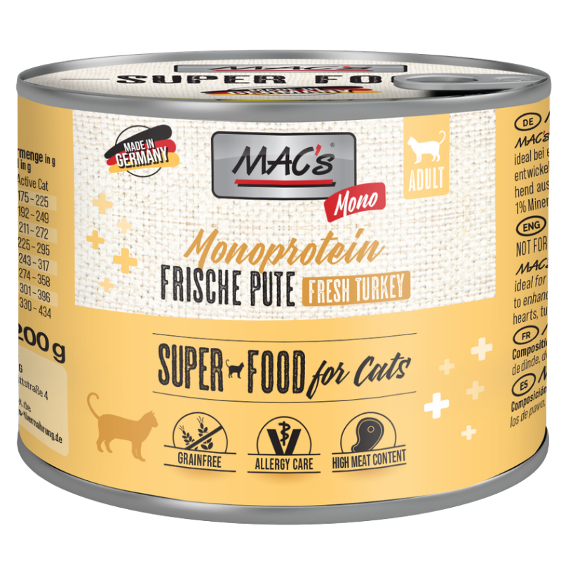 MACs Cat Mono Frische Pute 200 g