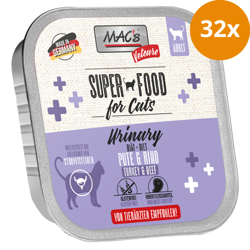 MAC's Cat Vetcare Urinary Pute & Rind 100 g