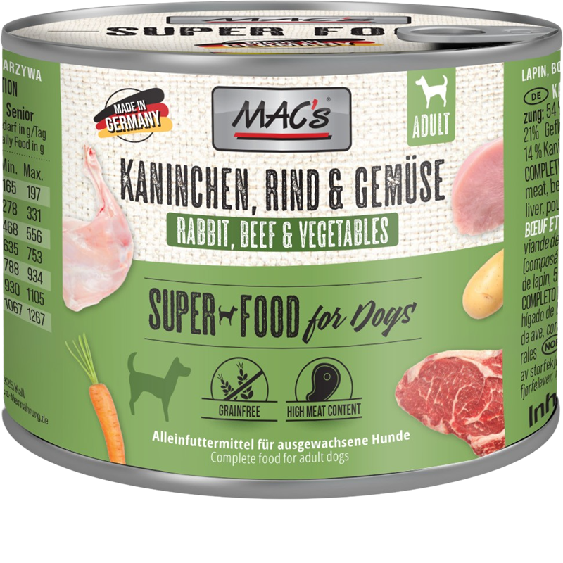 MAC's Dog Kaninchen & Gemüse 200 g