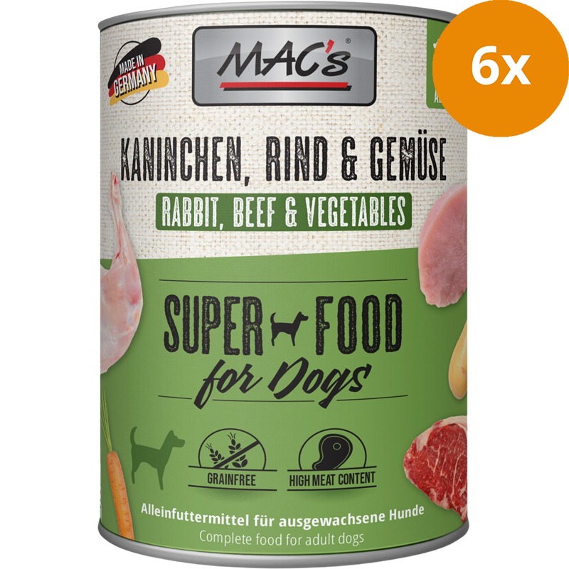 MAC's Dog Kaninchen, Rind & Gemüse 800 g