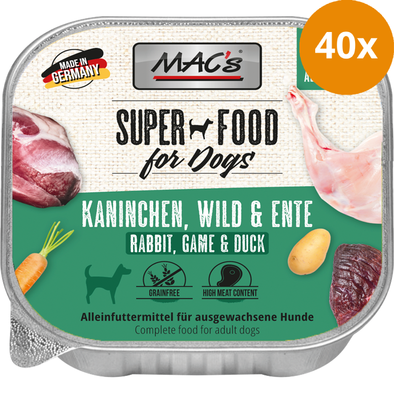 MAC's Dog Kaninchen, Wild & Ente 150 g