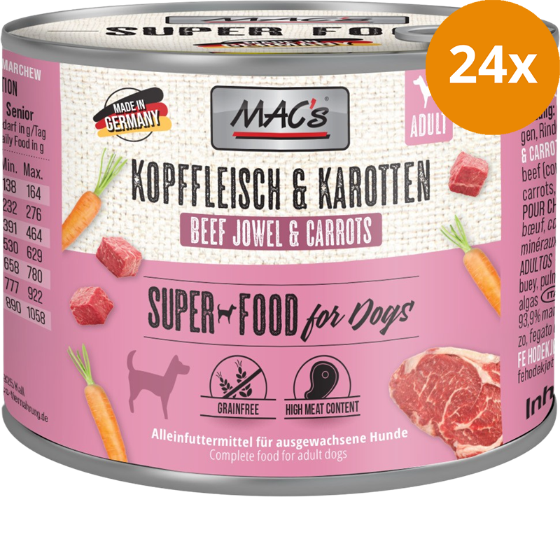 MAC's Dog Kopffleisch & Karotten 200 g