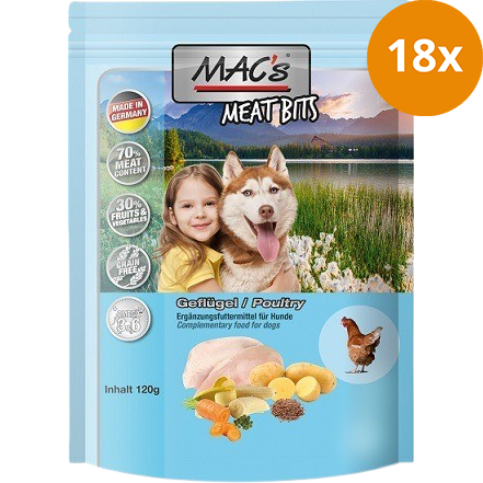 MAC's Dog Meat Bits Geflügel 120 g