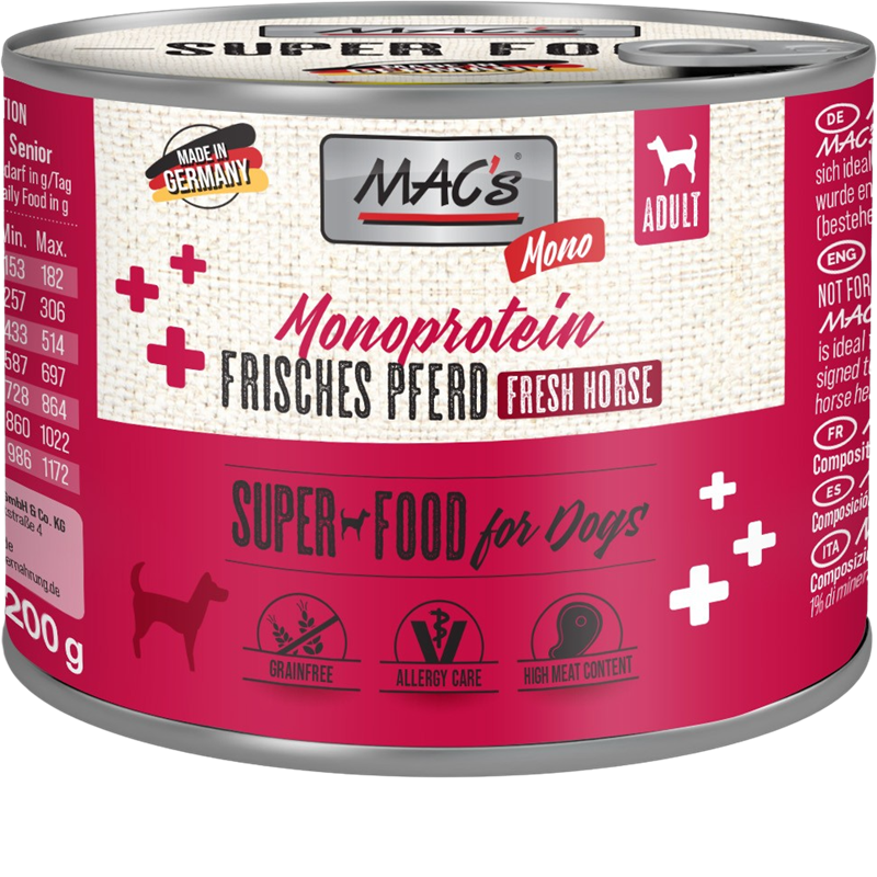 MAC's Dog Monoprotein Pferd Pur 200 g