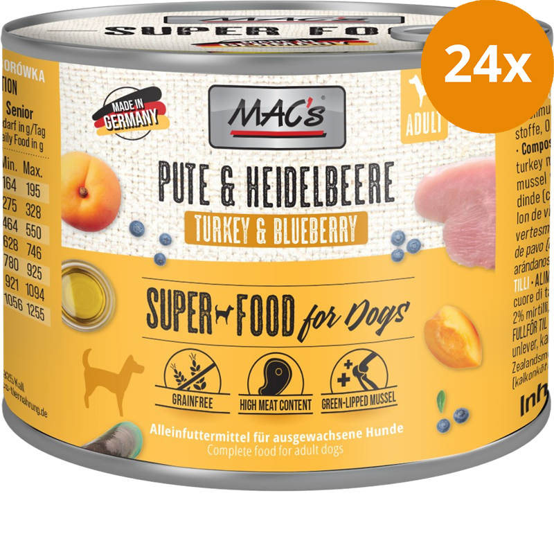 MAC's Dog Pute & Heidelbeeren 200 g